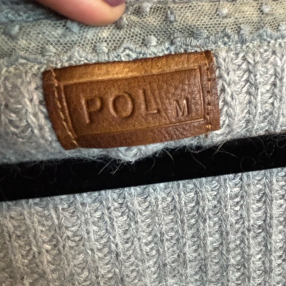 POL Light Gray Ruffled Cardigan - Picture 2 of 5